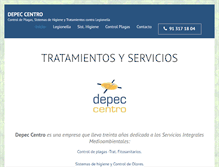 Tablet Screenshot of depec.com